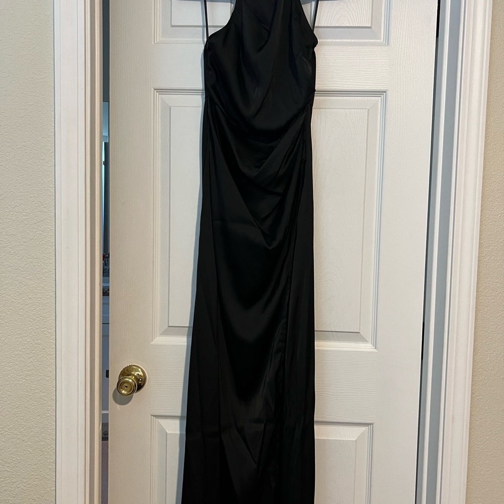 Sophisticated Black Backless Dress